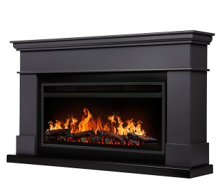 Электрокамины с черным или темным порталом