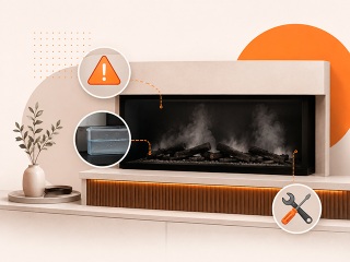 Не работает паровой 3D электрокамин! Что делать?