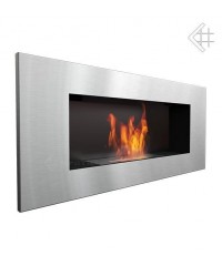 Встраиваемый биокамин Kratki Delta 2 Steel 900*400 TUV (Дельта 2 сталь)
