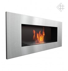 Встраиваемый биокамин Kratki Delta 2 Steel 900*400 TUV (Дельта 2 сталь)