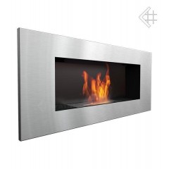 Встраиваемый биокамин Kratki Delta 2 Steel 900*400 TUV (Дельта 2 сталь)
