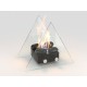 Биокамин настольный Lux Fire ВУЛКАН М черный