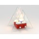 Биокамин настольный Lux Fire ВУЛКАН М красный