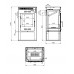 Отопительная печь ASTON 11 кВт (180 м3) Ø150мм амфиболит