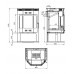 Отопительная печь ASTON 12 кВт из стали