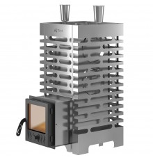 Банная печь Aston 20 Inox стекло