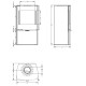 Отопительная печь Астов F 341 из стали