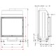 Топка каминная М 700 8 кВт сталь