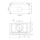 Открытая каминная топка o1c 85\85 с сеткой