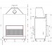 Открытая каминная топка o1c 90\50 с сеткой