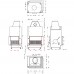Открытая каминная топка o2c 70\50 R с сеткой