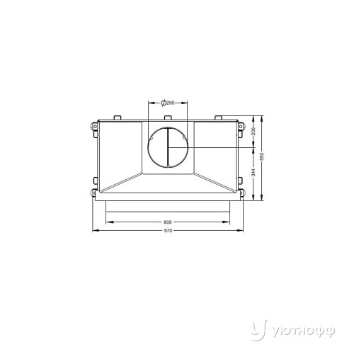 Открытая каминная топка ОПС 800 Открытая каминная топка ОПС 800