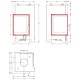 Топка каминная П2С 440 6 кВт сталь