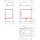 Топка каминная П2С 700 сталь 7 кВт