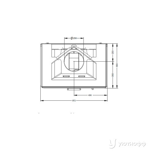 Топка каминная П3С 8457 сталь 8 кВт
