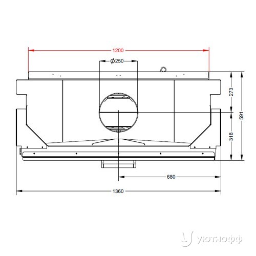 Топка каминная ПТ 12057 туннельного типа
