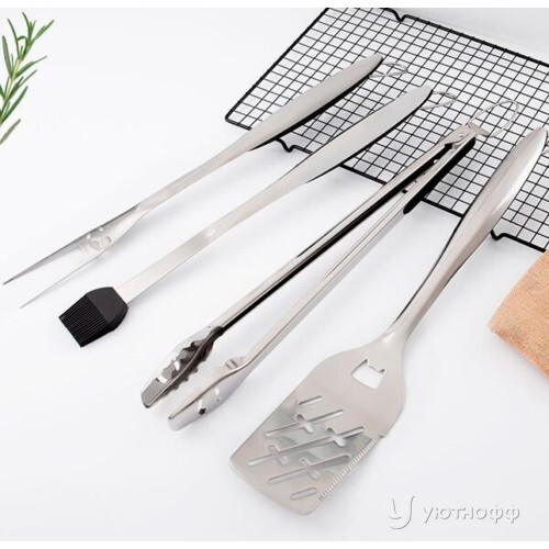 Набор инструментов 4 шт B-Fire (Б-огонь) из нержавеющей стали