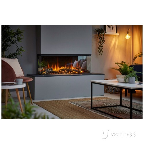 Трехсторонний электрокамин с обогревом New Forest 1200 with Signature logs