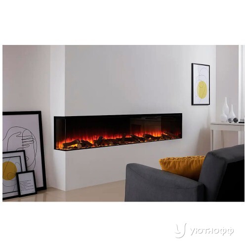 Трехсторонний электрокамин с обогревом New Forest 2400 with Signature logs