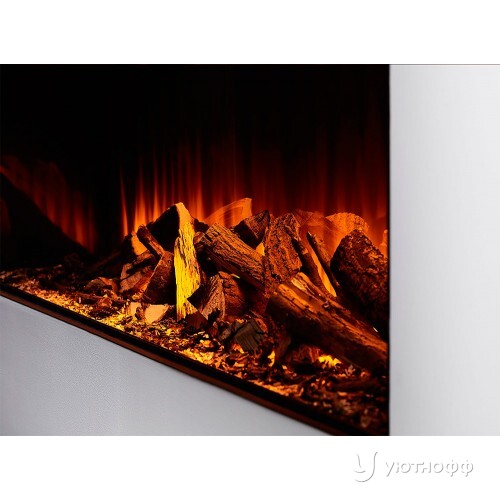 Трехсторонний электрокамин с обогревом New Forest 1600 with Deluxe Real logs