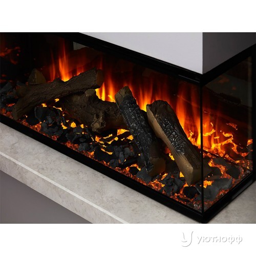 Трехсторонний электрокамин с обогревом New Forest 870 with Deluxe Real logs Трехсторонний электрокамин с обогревом New Forest 870 with Deluxe Real logs