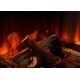 Трехсторонний электрокамин с обогревом New Forest 1200 with Deluxe Real logs