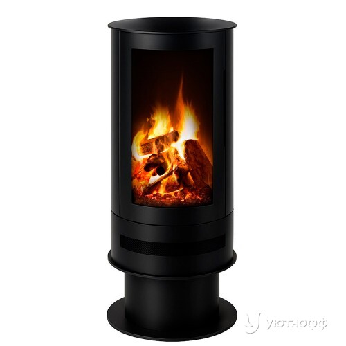 Трехсторонний электрокамин с обогревом Ashurst Barrel Stove Трехсторонний электрокамин с обогревом Ashurst Barrel Stove