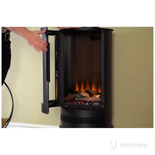 Трехсторонний электрокамин с обогревом Ashurst Barrel Stove