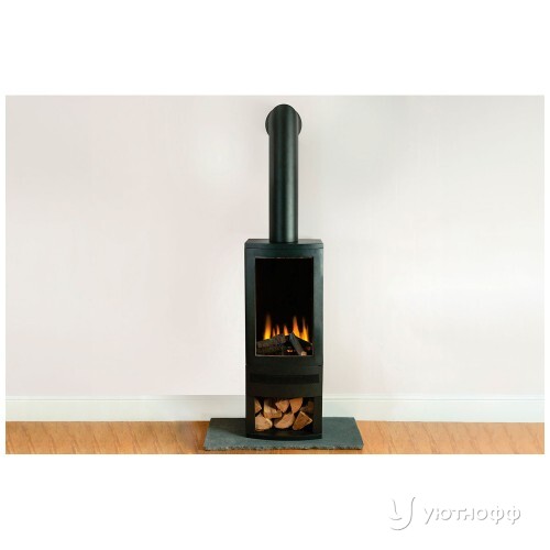Трехсторонний электрокамин с обогревом Bramshaw Stove