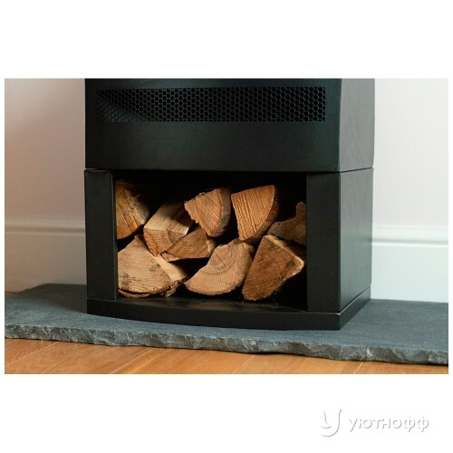 Трехсторонний электрокамин с обогревом Bramshaw Stove