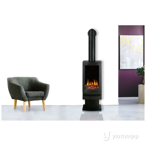 Трехсторонний электрокамин с обогревом Bramshaw Stove