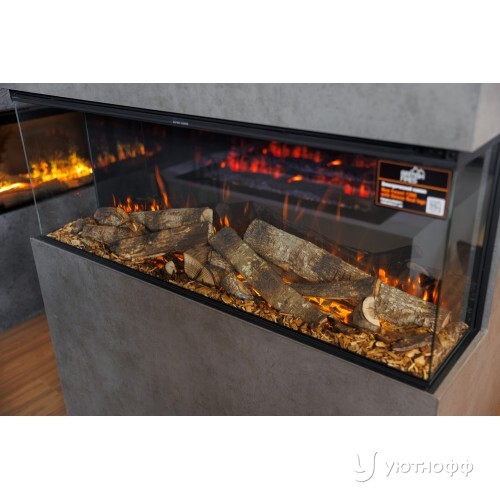 Электрокамин British Fires New Forest 1200 Deluxe трехсторонний