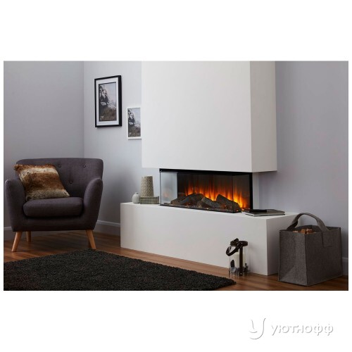 Трехсторонний электрокамин с обогревом New Forest 870 with Signature logs