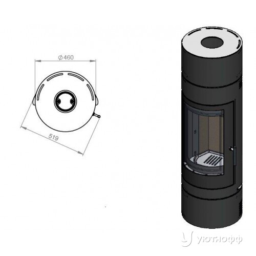 Печь-камин EMBER София 552 XL Печь-камин EMBER София 552 XL