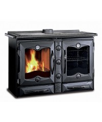 Дровяная отопительно-варочная печь La Nordica America Nero (кухонная печь Америка Неро)