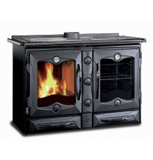 Дровяная отопительно-варочная печь La Nordica America Nero (кухонная печь Америка Неро)