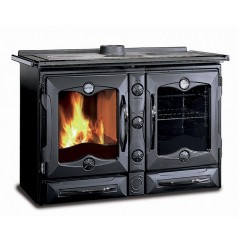Дровяная отопительно-варочная печь La Nordica America Nero (кухонная печь Америка Неро)