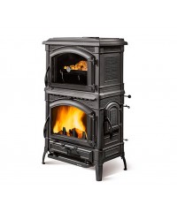 Дровяная печь La Nordica ISOTTA CON FORNO NERO (печь-камин Изотта Кон Форно Неро)