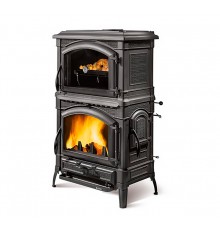 Дровяная печь La Nordica ISOTTA CON FORNO NERO (печь-камин Изотта Кон Форно Неро)
