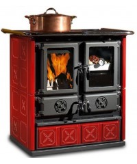 Дровяная отопительно-варочная печь La Nordica Rosetta BII- Maiolica BO (кухонная печь Розетта)