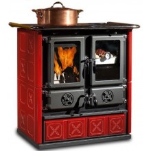 Дровяная отопительно-варочная печь La Nordica Rosetta BII- Maiolica BO (кухонная печь Розетта)