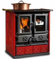 Дровяная отопительно-варочная печь La Nordica Rosetta BII- Maiolica BO (кухонная печь Розетта)
