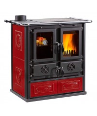 Дровяная отопительно-варочная печь La Nordica ROSETTA LIBERTY SINISTRA BO/PE (кухонная печь Розетта)