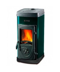 Дровяная печь La Nordica SUPER MAX черный/зеленый (печь-камин Супер Макс)