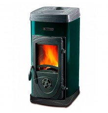 Дровяная печь La Nordica SUPER MAX черный/зеленый (печь-камин Супер Макс)