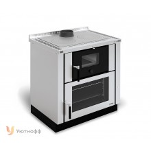 Дровяная отопительно-варочная печь La Nordica VERONA NERO/INOX  (кухонная печь Верона)