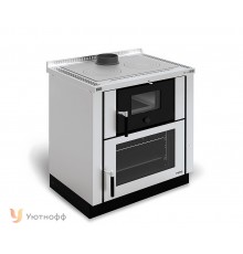 Дровяная отопительно-варочная печь La Nordica VERONA NERO/INOX  (кухонная печь Верона)