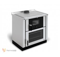 Дровяная отопительно-варочная печь La Nordica VERONA NERO/INOX  (кухонная печь Верона)