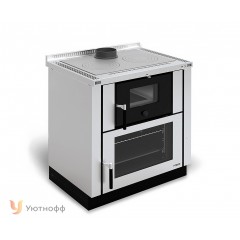 Дровяная отопительно-варочная печь La Nordica VERONA NERO/INOX  (кухонная печь Верона)