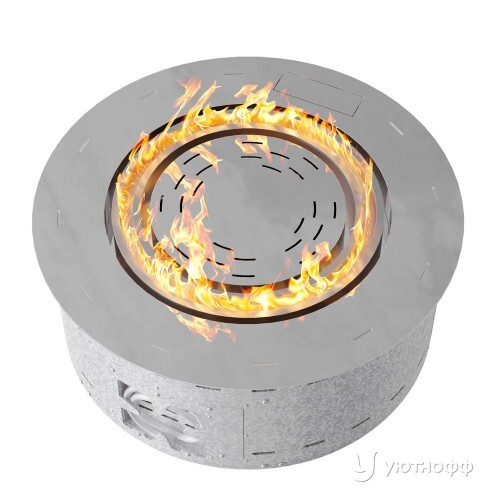 Встраиваемый автоматический биокамин Андалле Роунд 600